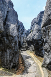 中国湖北宜昌奥陶纪石林景区风光