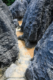 中国湖北宜昌奥陶纪石林景区风光