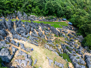 中国湖北宜昌奥陶纪石林景区风光