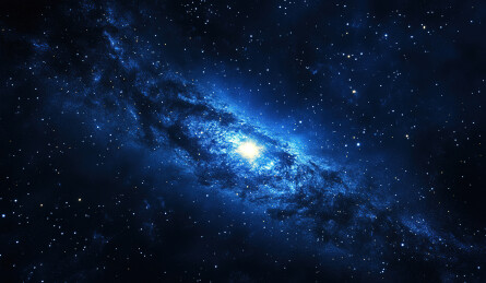 夜空中星星的低角度视图