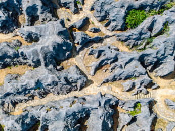 中国湖北宜昌奥陶纪石林景区风光