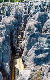 中国湖北宜昌奥陶纪石林景区风光