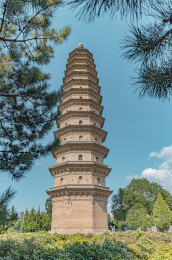 山西太原建筑永祚寺佛塔