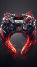 日漫卡通游戏机插画