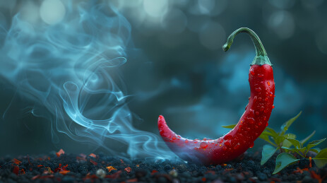 红辣椒，展现食材的新鲜感