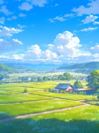 乡镇风景新海诚插画