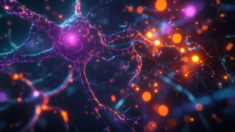 网络区块链虚拟币加密算法概念背景图