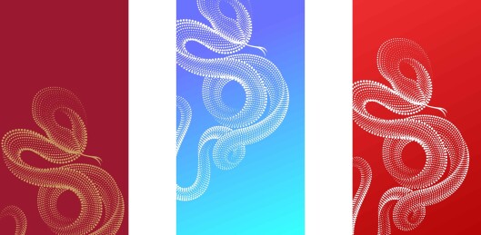 艺术抽象蛇插图