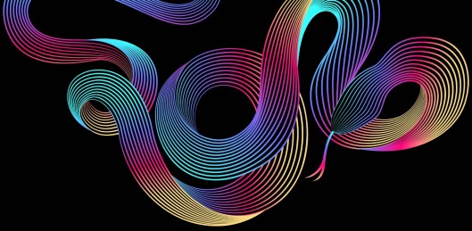 艺术抽象蛇插图