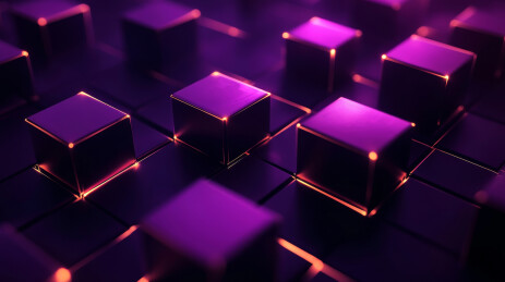 网络区块链虚拟币加密算法概念背景图