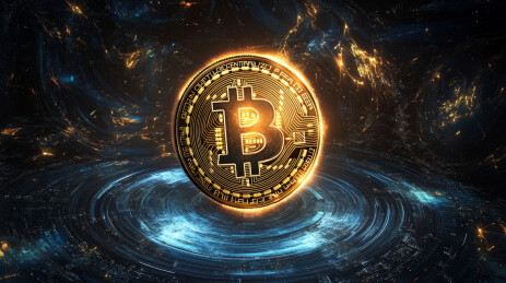 网络区块链虚拟币加密算法概念背景图