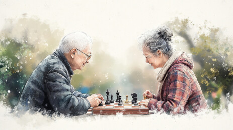 下棋的老人