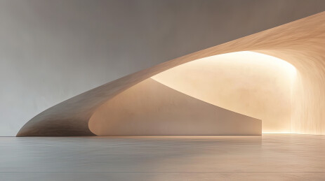 流线型洞穴建筑汽车广告背景图