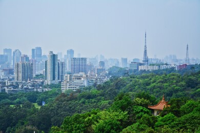 中国广东省广州市越秀区麓湖公园拍摄