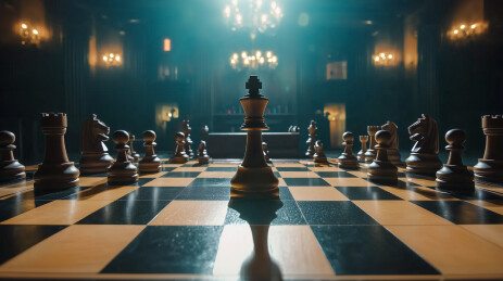 光影中的棋盘对决