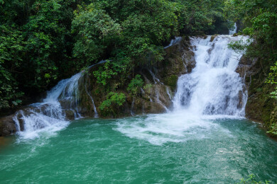 贵州荔波小七孔景区|六十八级叠水瀑布