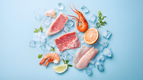 海鲜肉类美食食物背景