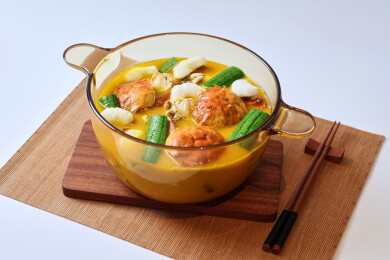 滋补养生的金汤丝瓜煮香蟹