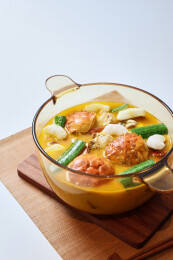 滋补养生的金汤丝瓜煮香蟹