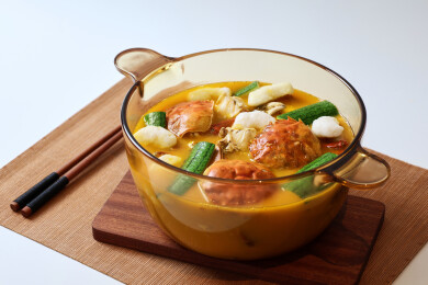 滋补养生的金汤丝瓜煮香蟹