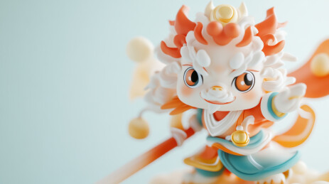 勇猛小狮子雕像