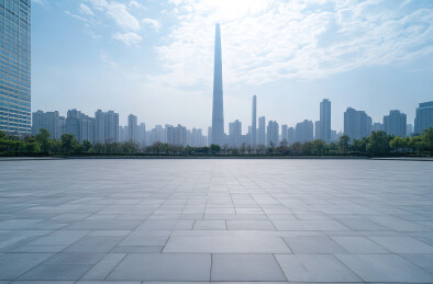 城市风光道路广场