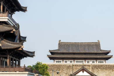 广东广州文化馆公共文化中心传统建筑风光