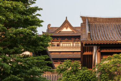 广东广州文化馆公共文化中心传统建筑风光