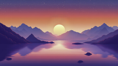 中国风格的山水风景