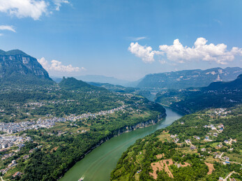 中国湖北恩施野三峡清江大峡谷