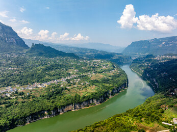 中国湖北恩施野三峡清江大峡谷