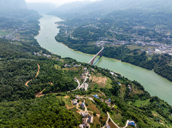 中国湖北恩施野三峡清江大峡谷