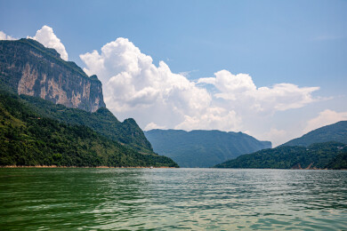 中国湖北恩施野三峡清江大峡谷