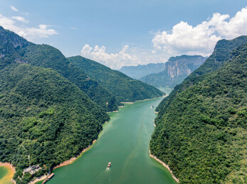 中国湖北恩施野三峡清江大峡谷
