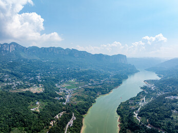 中国湖北恩施野三峡清江大峡谷