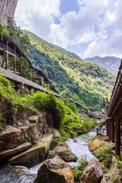 中国湖北恩施野三峡清江大峡谷
