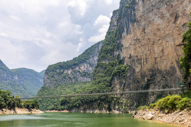 中国湖北恩施野三峡清江大峡谷
