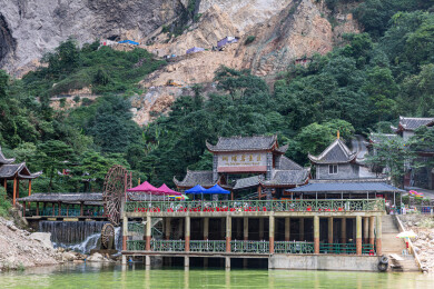 中国湖北恩施野三峡清江大峡谷