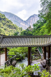 中国湖北恩施野三峡清江大峡谷