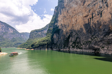 中国湖北恩施野三峡清江大峡谷