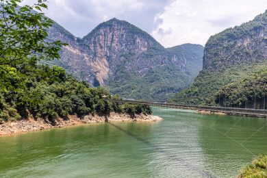 中国湖北恩施野三峡清江大峡谷