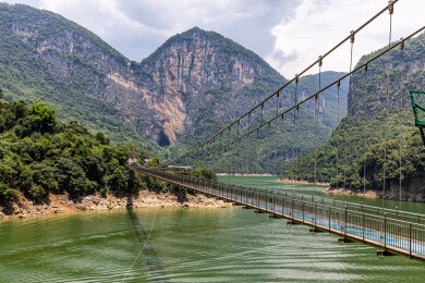 中国湖北恩施野三峡清江大峡谷