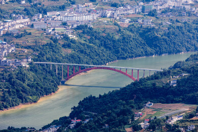 中国湖北恩施野三峡清江大峡谷