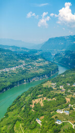 中国湖北恩施野三峡清江大峡谷