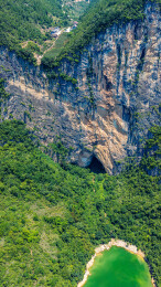 中国湖北恩施野三峡清江大峡谷