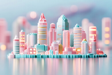 微缩创意城市建筑房子模型房价房地产插图