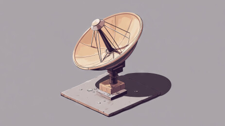 全球卫星通信星地链路概念背景图