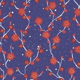 梅花图案四方连续无缝图案