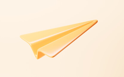 卡通纸飞机模型3D渲染