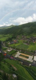 航拍湖南邵阳城步长安营镇大寨侗寨